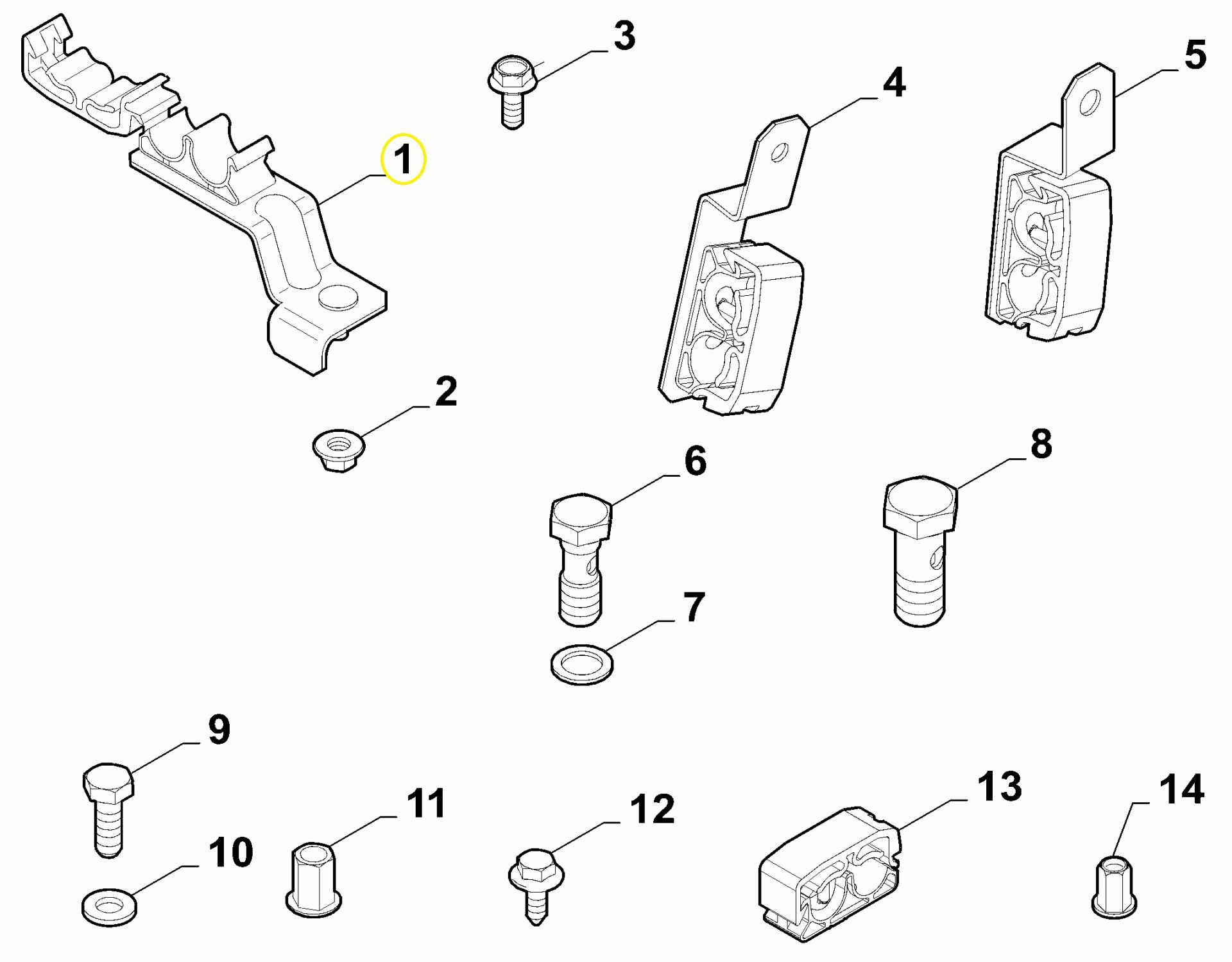 OPAR 51794813 Fiat Linea Braket