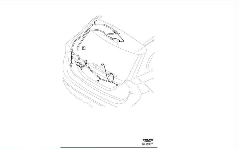 Volvo V60 Arka Kamera Kablo Demeti  31394522