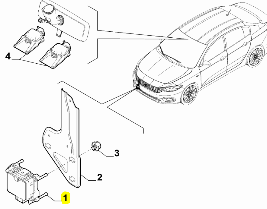 Fiat Egea Radar Sensörü 52226967