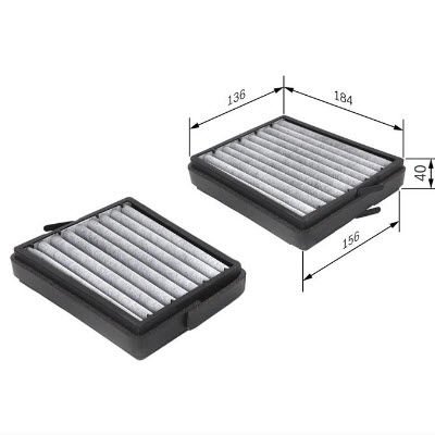 BOSCH 1987435536 MERCEDES C SERİSİ W203 POLEN FİLTRESİ 2038300318