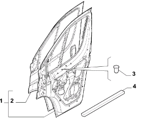 OPAR 46862841 Fiat Ducato Ön Sağ Kapı