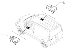 FIAT PEUGEOT CITROEN Cam Açma Kapama Anahtarı 735461282
