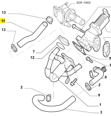 FIAT ALFA Turbo Hortumu 1.3 MjTD 55185382