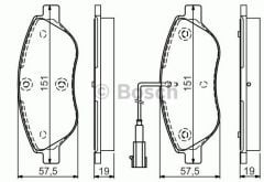 BOSCH 0986424595 Ön Fren Balatası 77365808