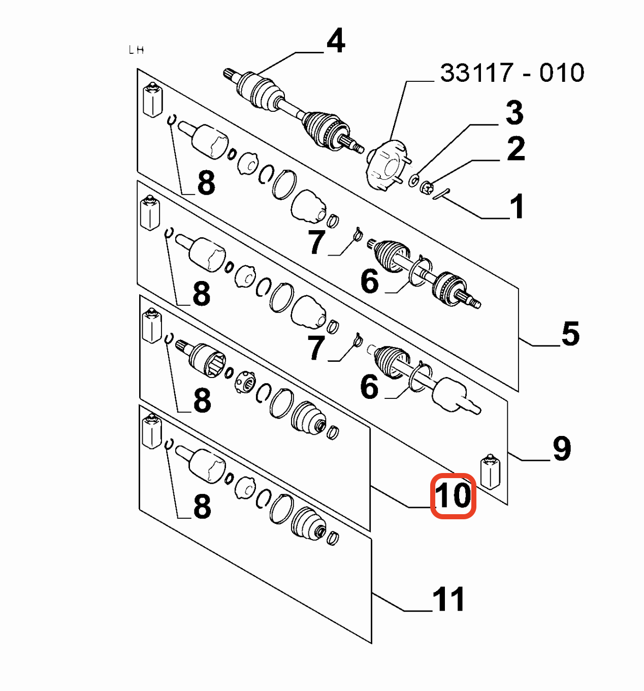 Fullback L200 Sol Aks Mili MOPAR 6000605866
