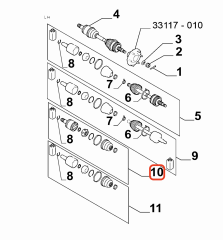 Fullback L200 Sol Aks Mili MOPAR 6000605866