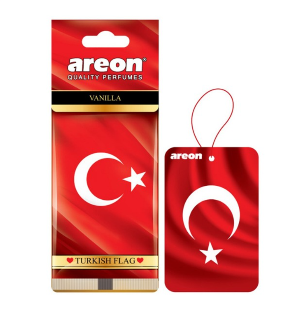 Areon Türk Bayrağı Vanilla Oto Araç Kokusu