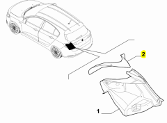 Fiat Egea Sağ Stop Sacı 52023882