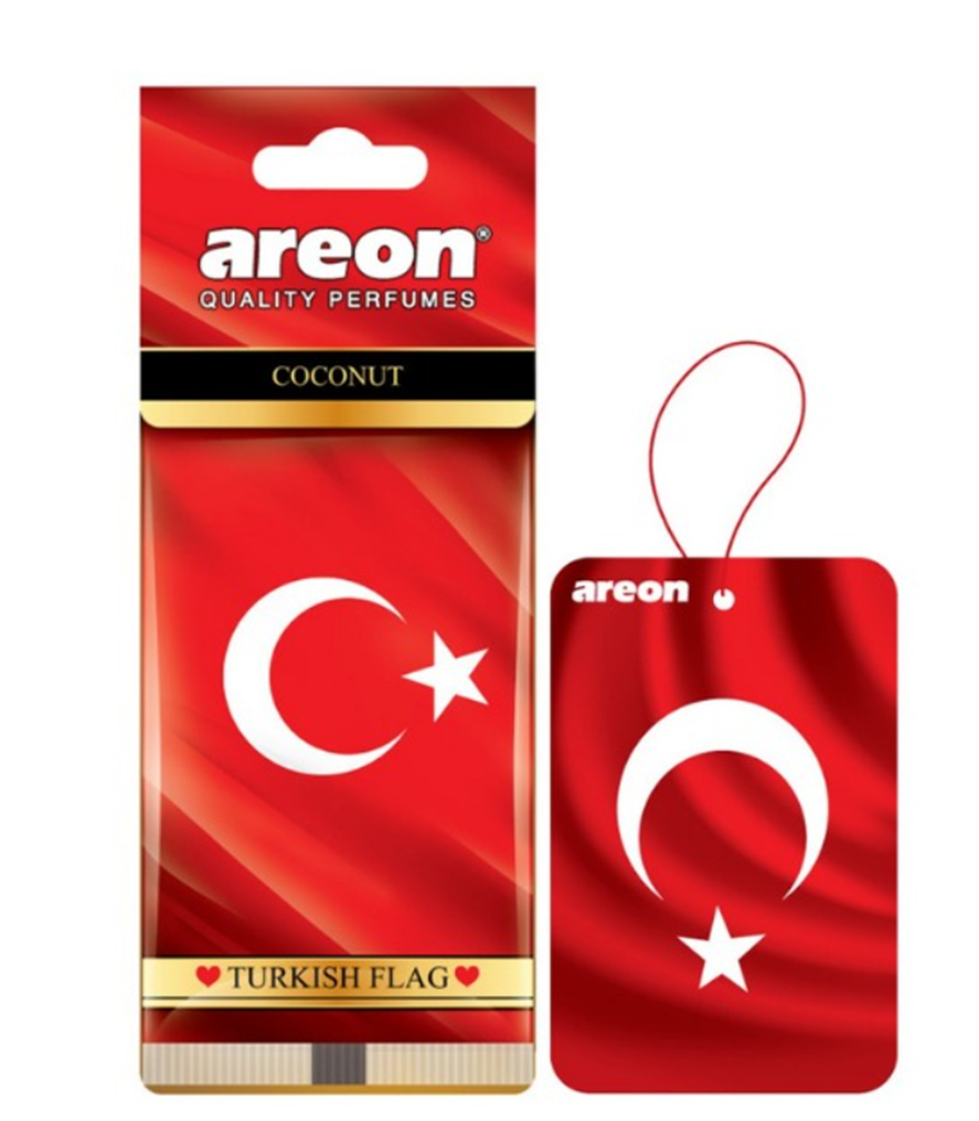 Areon Türk Bayrağı Coconut Oto Araç Kokusu