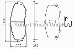 BOSCH 0986494241 Suzuki Ön Fren Balata  55200-65J11