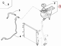Radyatör Yedek Su Deposu Fiat Egea OPAR 52045650