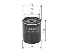 BOSCH F026407235 FORD Ranger Bosch Yağ Filtresi 6M34 6731 AA