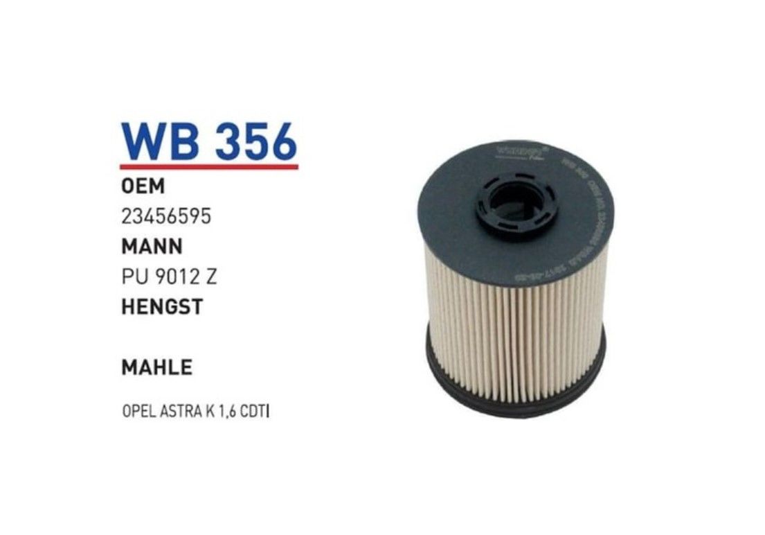 Astra K 1.6 Yakıt Filtre  | WUNDER WB356