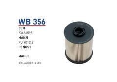 Astra K 1.6 Yakıt Filtre  | WUNDER WB356