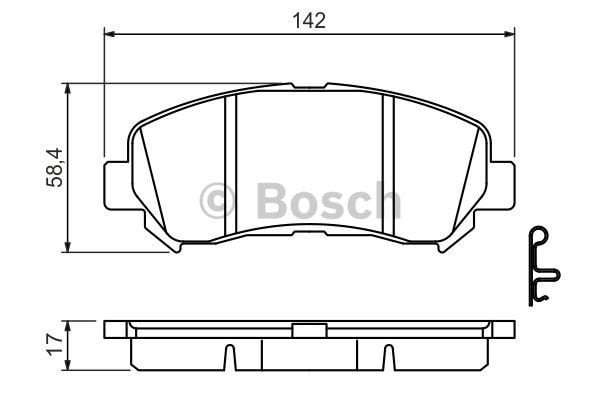 BOSCH  0986494501 Qashqai X-Trail Ön Fren Balata D1060-JD00A