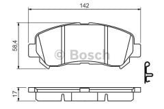 BOSCH  0986494501 Qashqai X-Trail Ön Fren Balata D1060-JD00A