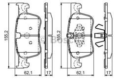 BOSCH 0986494695 Citroen C4/Picasso Ön Fren Balata 1609898380