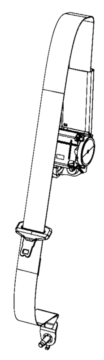 Jeep Compass 2.4L Arka Orta Koltuk Emniyet Kemeri K5SV07DX9AC