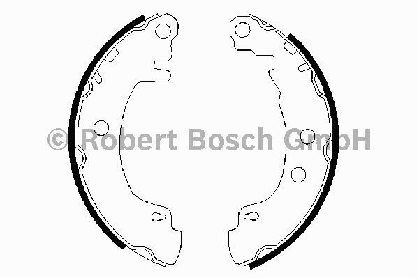 BOSCH 0986487550 Megane 1  Arka Fren Balata Kampana 7701204835