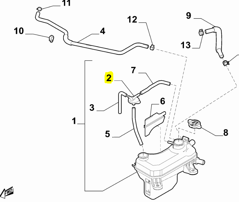 Fiat Spider Genleşme Depo Tapası 6000612063