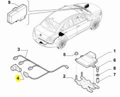 FIAT Fiorino Park Sensörü 735411204