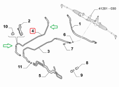 Fiorino Direksiyon Kutusu Geri Dönüş Borusu  51805112