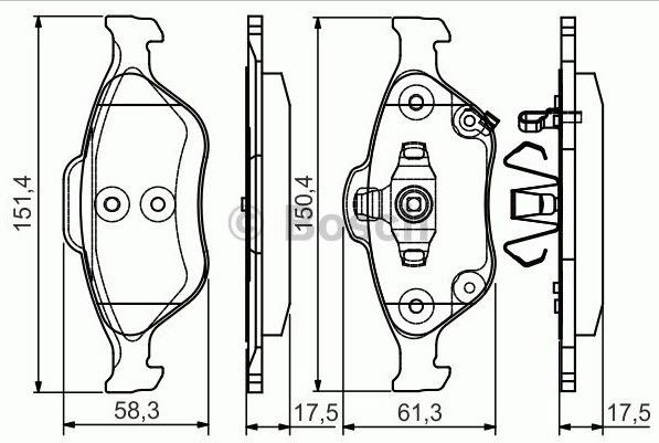 BOSCH 986495093 YARİS Ön Fren Balata 04465-52200