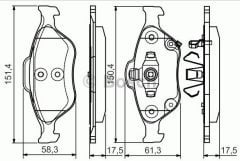 BOSCH 986495093 YARİS Ön Fren Balata 04465-52200