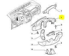 FIAT Fiorino Direksiyon Üst Muhafaza Bakaliti 735486540