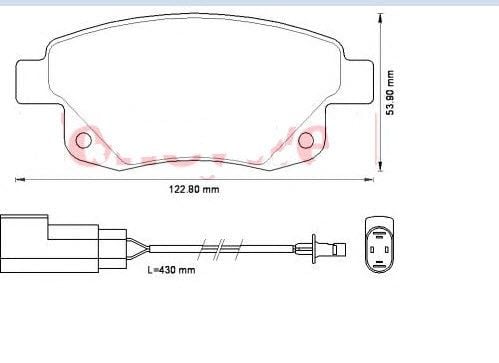 BOSCH 0986495281 TRANSİT V347/V348 ARKA FREN BALATA 0986494171 , 6C11 2M008 AF