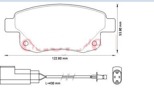 BOSCH 0986495281 TRANSİT V347 Arka Fren Balatası 6C11 2M008 AF
