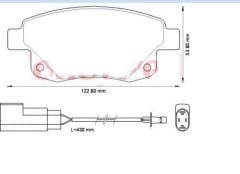 BOSCH 0986495281 TRANSİT V347/V348 ARKA FREN BALATA 0986494171 , 6C11 2M008 AF