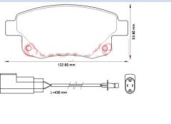 BOSCH 0986495281 TRANSİT V347 Arka Fren Balatası 6C11 2M008 AF