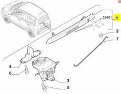 FIAT Panda Bagaj Kapı Kolu 2012-2016 735576230