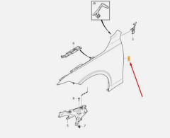 Volvo V90 Ön Sol Çamurluk 32277177