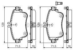 BOSCH 0986494663 Benz A Serisi W176 Ön Fren Balata A0004202902