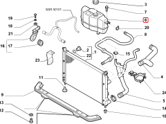 FIAT Palio Radyatör Yedek Su Deposu 51951732