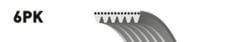 GATES 6PK1183 Kanallı V Kayışı 7700271603