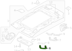 Volvo V90 El Tutamak Kolu 39801750