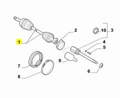 Egea Ön Sağ Aks 52017365 / 52061676
