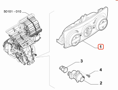 Fiat Egea Klima Kalorifer Kontrol Paneli OPAR 735713375