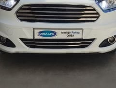 Ford Tourneo Courier Krom Ön Tampon Çıtası 2 Parça Paslanmaz Çelik OMSA 01-2625082