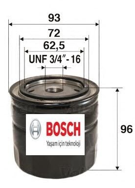 Nissan Yağ Filtresi Bosch 0986452003