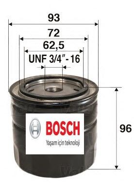 BOSCH 0986452003 Nissan Yağ Filtresi 15208-BN30A