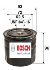 BOSCH 0986452003 Nissan Yağ Filtresi 15208-BN30A