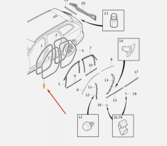 VOLVO S90 Ön Kapı Fitili ( Kapıdaki Fitil ) 32229224