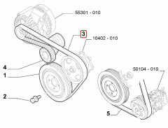 FIAT OPEL Kanallı V Kayışı 46820062