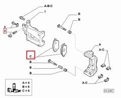 OPAR 77364897 Fiat Linea Ön Fren Balatası