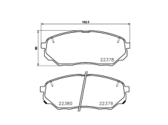 KIA HYUNDAI Sorento Santa Fe Ön Fren Balatası 58101C5A70