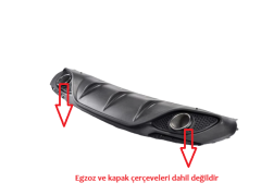 Alfa Romeo Giulia Arka Tampon Difüzörü Ricambi 156111439 156142615